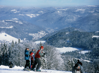 Slaski Beskid Mountains, Silesia Region, Poland: February, 2011 - Soszow Ski Resort, Wisla