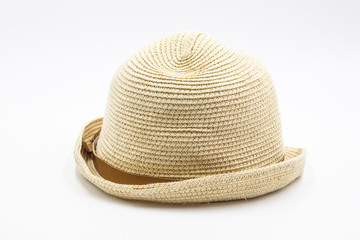 Lady Straw - hat on white background