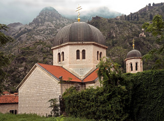 Fototapeta na wymiar St.Nicolas church. City of Kotor, Montenegro