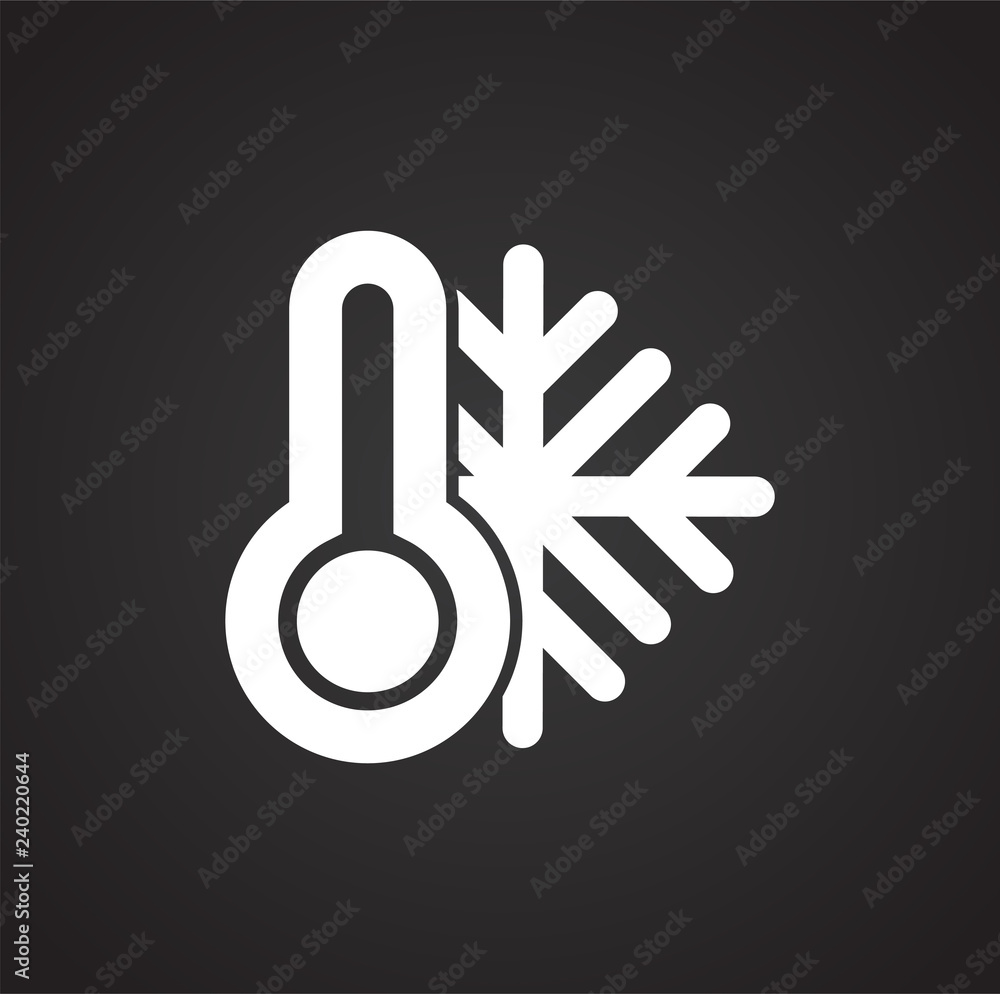 Poster waether temperature icon on white background for graphic and web design, modern simple vector sign. 
