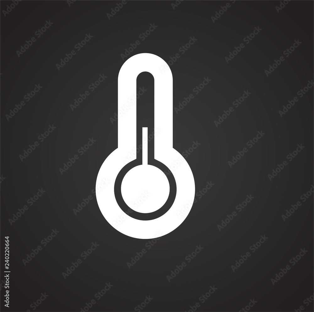 Poster waether temperature icon on white background for graphic and web design, modern simple vector sign. 