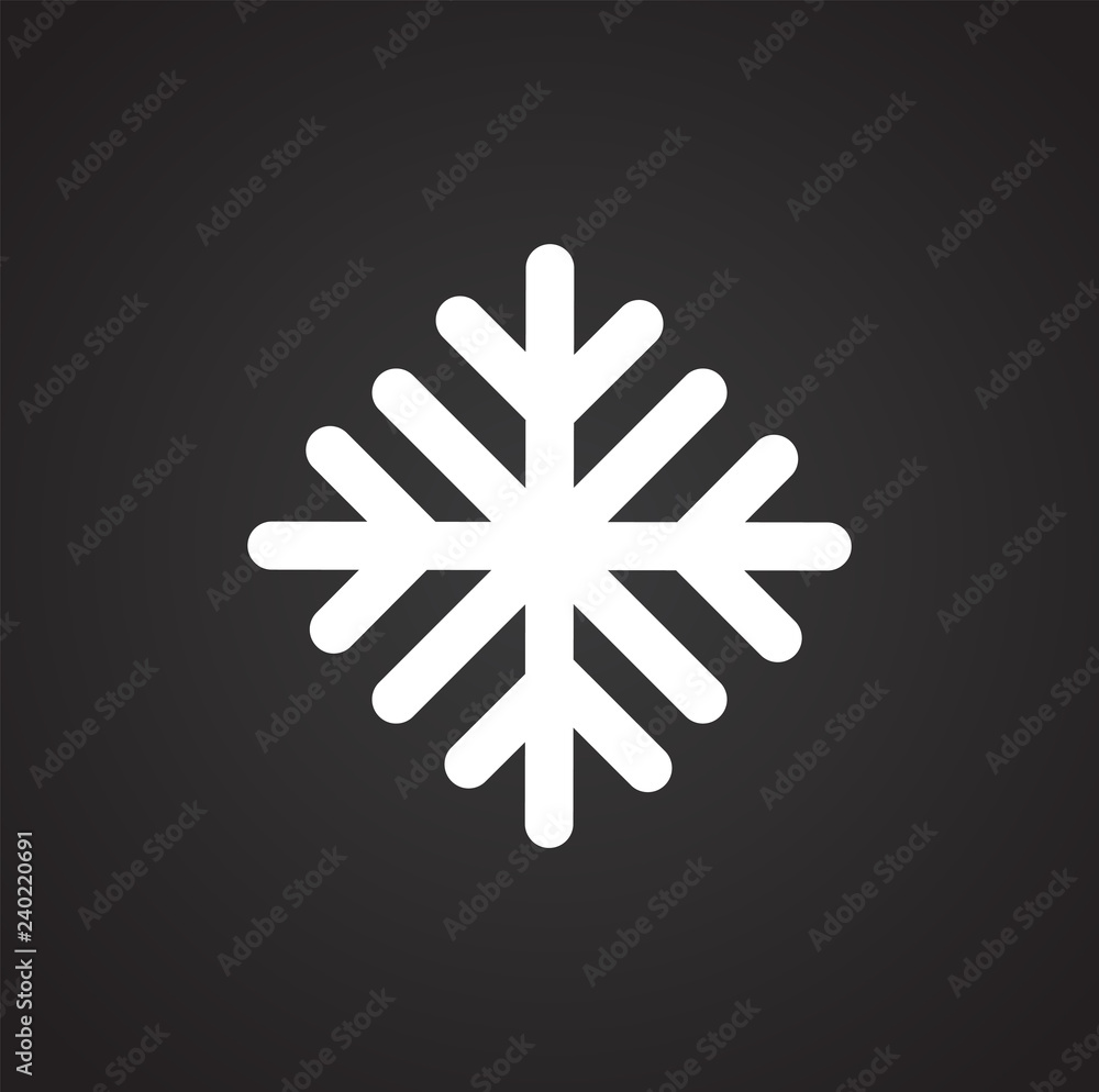 Poster weather snow icon on white background for graphic and web design, modern simple vector sign. interne