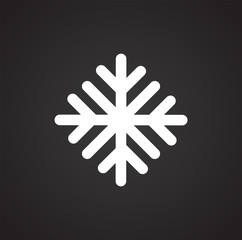 Weather snow icon on white background for graphic and web design, Modern simple vector sign. Internet concept. Trendy symbol for website design web button or mobile app