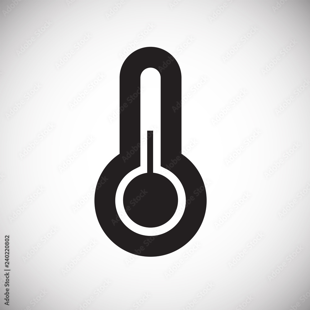 Poster waether temperature icon on white background for graphic and web design, modern simple vector sign. 