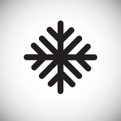 Weather snow icon on white background for graphic and web design, Modern simple vector sign. Internet concept. Trendy symbol for website design web button or mobile app