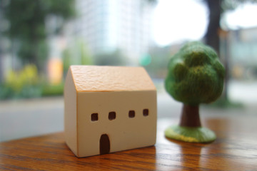 家のミニチュア　模型