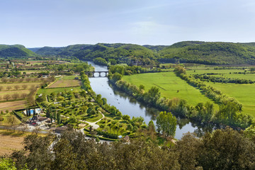 Fototapeta premium View of Dordogne river, France
