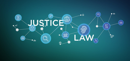 Cloud ofjustice and law icon bubble with data 3d rendering