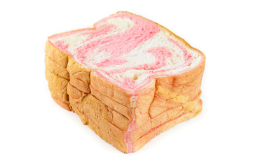Fototapeta na wymiar sliced pink bread