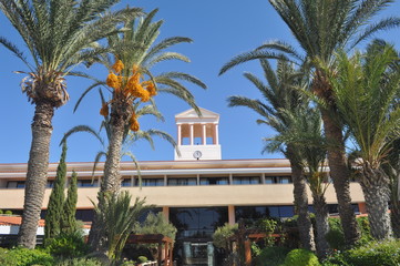 Fototapeta premium The beautiful Amathus Beach Hotel building Paphos in Cyprus