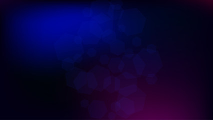 Obraz premium Blockchain Technology Background. Blockchain Vector Concept Illustration. Blue Digital Pattern. Bussines Concept Banner. Vector Technology Blockchain Background.