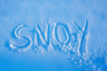 snow background close up