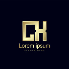 Initial Letter CX Logo Template Vector Design