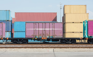 Train cargo container 20FT. Parking in the container