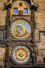 Naklejka premium Zegar astronomiczny, Ratusz Staromiejski, Praga, Czechy