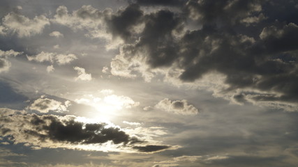 dramatic sky and clouds