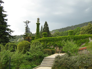 garden of massandra palace in crimea