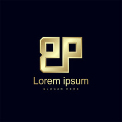 Obraz premium Initial Letter BP Logo Template Vector Design