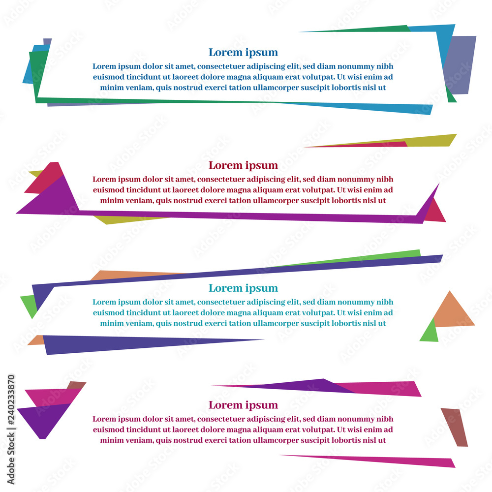 Poster vector abstract design banner website template. web design elements - header design. abstract geomet
