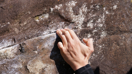 Climbers heading out for Bouldering in the Lake District, United Kingdom.