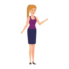 elegant businesswoman avatar character