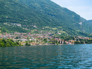 Fototapeta na wymiar Italinen Lombardai, Comer See, Lago di Como, Provinz Como, Blick auf Tremezzina