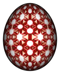 3D Bild - Ostern - Ei bemalt - transparenter Background