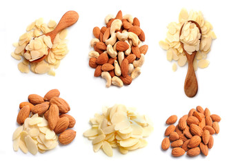 Almonds nuts.