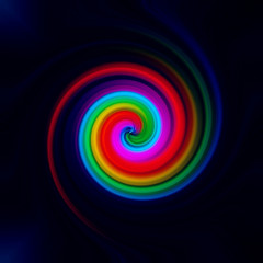 Abstract swirl rainbow background