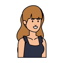 beautiful and young woman character