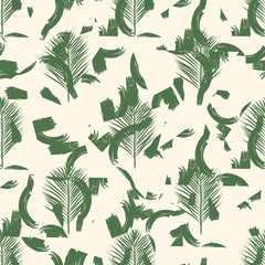 Tropical Leaves Seamless Pattern Texture.Abstract Nature.Summer Print Illustration for Surface , Invitation , Notebook, Banner,Wrap Paper ,Textiles, Cover, Magazine