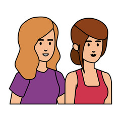 couple girls avatars characters