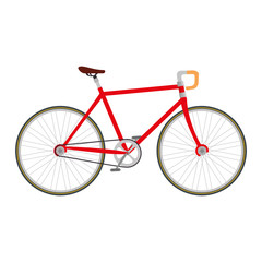 racing bicycle isolated icon