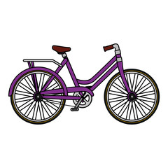 retro bicycle isolated icon