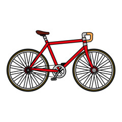 Fototapeta premium racing bicycle isolated icon