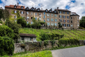 Bregenz Bodensee Oberstadt Häuserfront