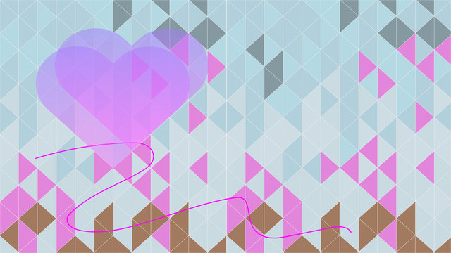 trichromatic geometric background pattern