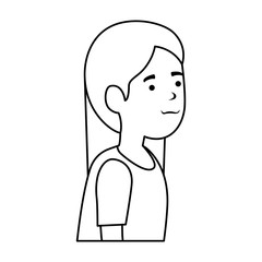 beautiful and young woman character