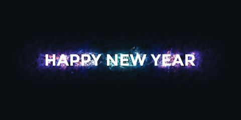 Obraz premium Happy New Year Extremely Detailed and Realistic High Resoultion 3D Illustration