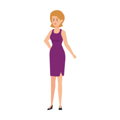 elegant businesswoman avatar character