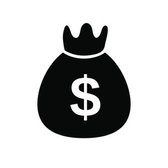 Money bag vector icon