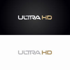 Ultra HD logo. High Definition sign logotype