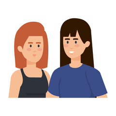 Obraz premium couple of women characters