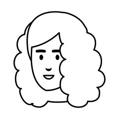 Fototapeta premium young woman head character