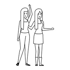 couple of women characters