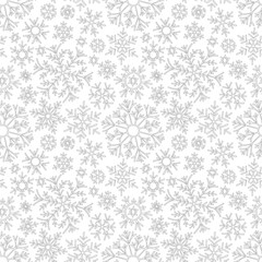 Christmas pattern from snowflakes