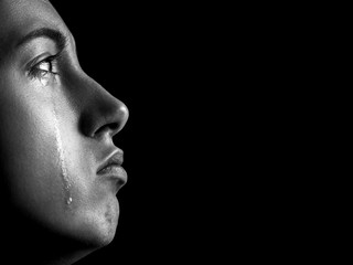 sad crying girl
