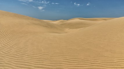 Fototapeta na wymiar Schlangenlinien im Wüstensand