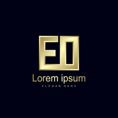 Initial Letter EO Logo Template Vector Design