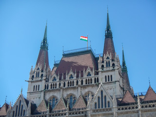 Fototapeta premium Sightseeing on a nice summer holiday in Budapest, Hungary